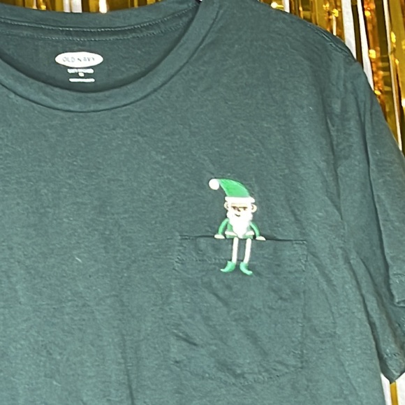 A13).  Old Navy Soft Washed Short Sleeves Tops Tees Green size Medium (A#003) - Picture 3 of 4